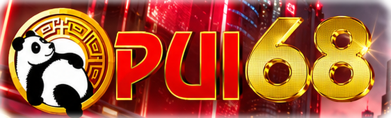 Logo PUI68 dengan maskot panda